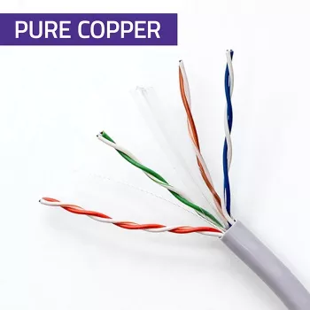 UTP pataisos laidas QOLTEC CAT6 50 m Varis (Cu) pilkas