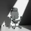 Gaming kėdė thunder x3 FLEX Pro Fabric Grey – ergonomiška sukamoji kėdė su reguliuojamomis porankiais ir atlošimu