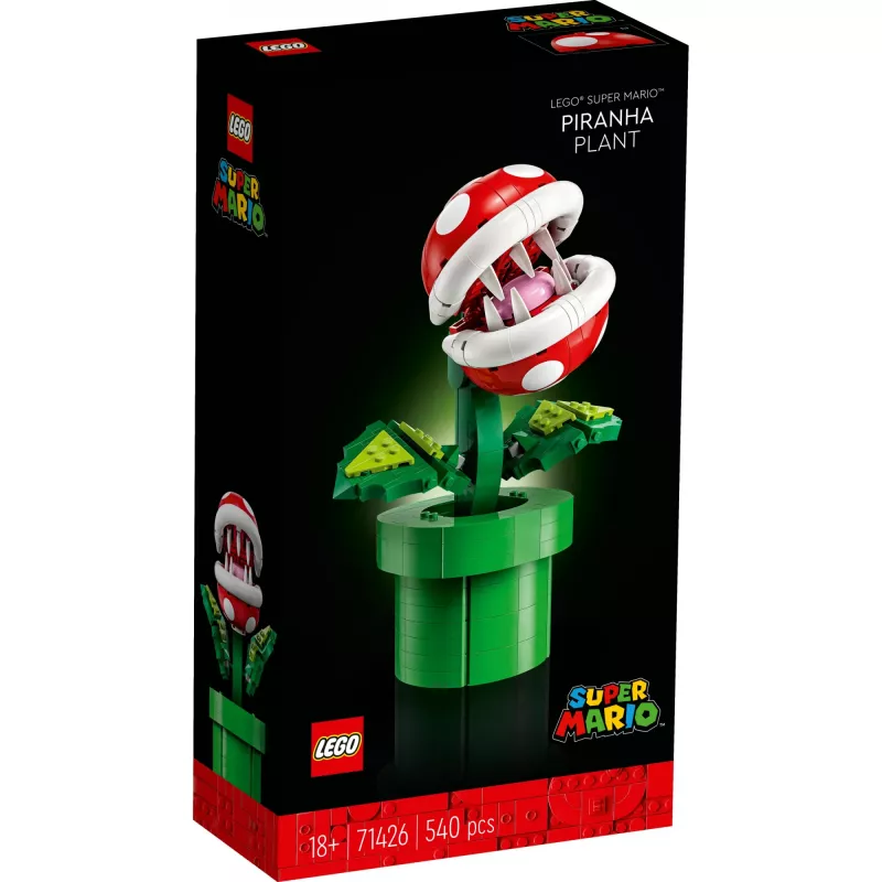 LEGO SUPER MARIO 71426 Piranha Plant – konstruojamas augalas su interaktyviomis funkcijomis