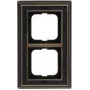 Busch Jaeger Frame 2 krypčių jungiklio rėmelis žalvarinis antracitinis dekoras 1722-843 (1754-0-4669)