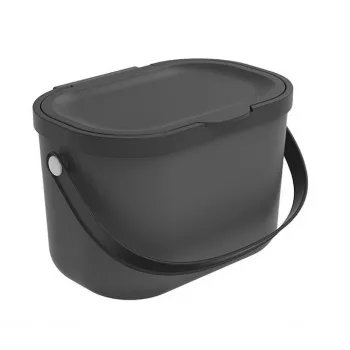 ROTHO Albula Anthracite - atliekų rūšiavimo konteineris - 3,2 l