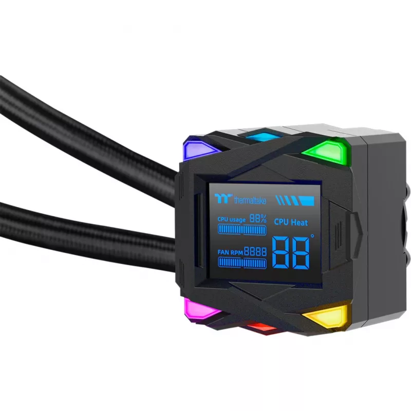 Skysčio aušinimo komplektas Thermaltake LA360-S ARGB 12 cm Juodas