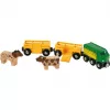 Traukinukas Ravensburger BRIO Farm Train 33404 – kaimo tema, įvairiaspalvis, nuo 0,3 iki 99 metų