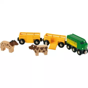 Traukinukas Ravensburger BRIO Farm Train 33404 – kaimo tema, įvairiaspalvis, nuo 0,3 iki 99 metų