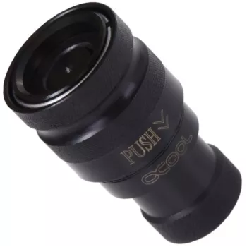Eiszapfen greito atjungimo mova G1/4 vidinis sriegis - Deep Black (juoda matinė)