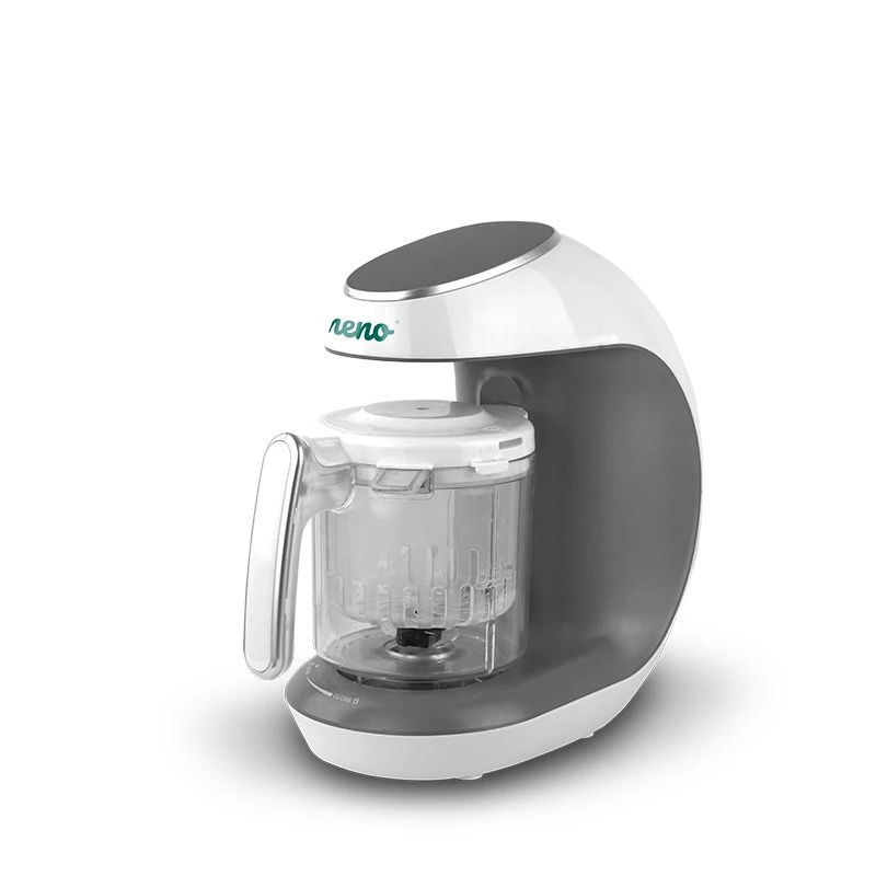 Kūdikių maisto ruošimo aparatas Neno Cibo 300 W, 0,3 l dubuo, garinimas ir maišymas, pašildymas, pilka/balta
