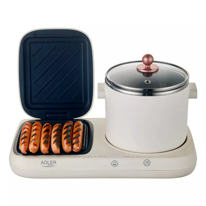 Adler 2-in-1 pusryčių stotelė AD 6421 | 1320 W | 1 L | 1 programa