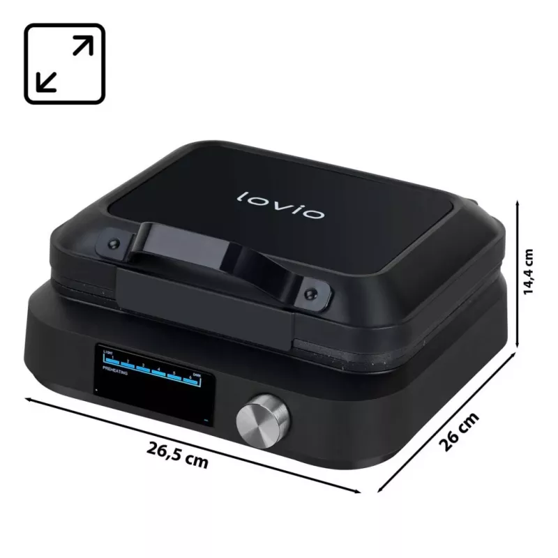 Lovio LVWF002BK vaflinė 1500W juoda