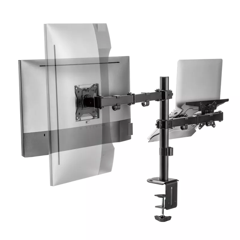 Sieninis laikiklis monitoriui SBOX LCD-LM01-2, 13–27 colių, 12 kg, VESA 100x100