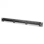 Patch Panel VALUE Cat.5e 19 colių 24 prievadai UTP juodas