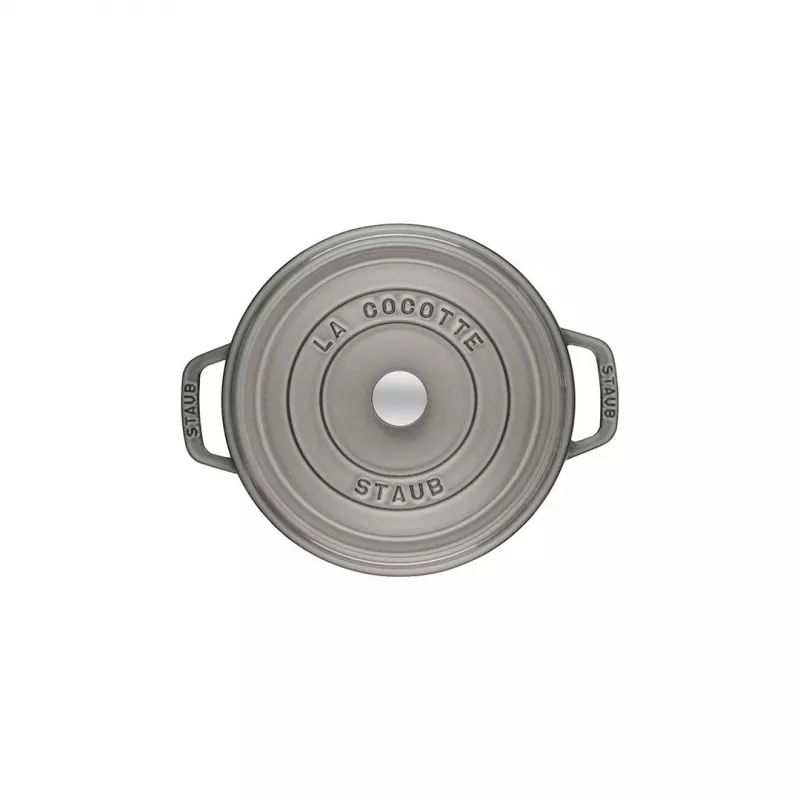 Staub 40509-312-0 puodas 5.25 L apvalus Graphite, pilkas