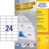 Avery 3474 lipni etiketė stačiakampė nuolatinė balta 2400 vnt.