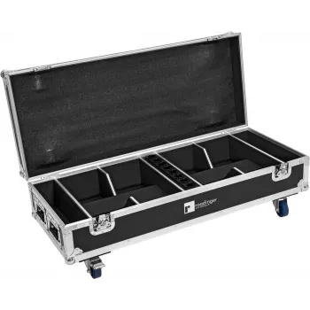 Flightcase Roadinger 31005145 8 vnt. AKKU IP UP-4 QuickDMX su įkrovimo funkcija