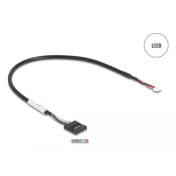 DeLOCK 90781 USB 2.0 į RS-232 keitiklis kartotuvas izoliatorius juodas žalias