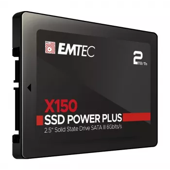Emtec X150 Power Plus - SSD - 2 TB - vidinis - 2,5 colio (6,4 cm) - SATA 6Gb/s (ECSSD2TX150)