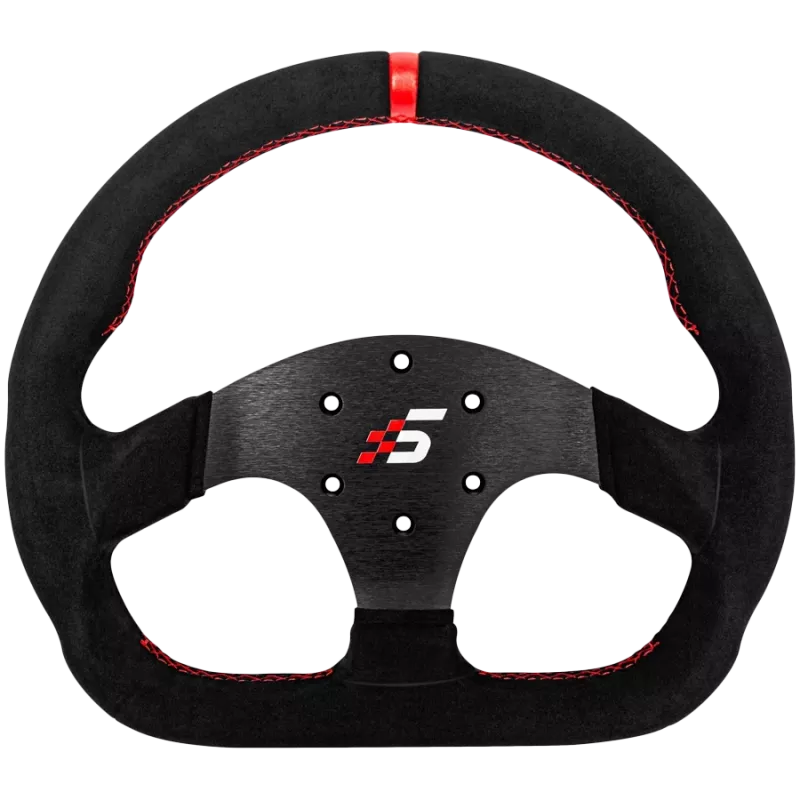 Vairas Simagic P-325D 325mm Alcantara – lenktyninis vairo ratlankis be stebulės