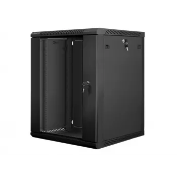 Lanberg sieninis montavimo spintos stovas 19'' 15U 600x600mm juodas (stiklinės durys)