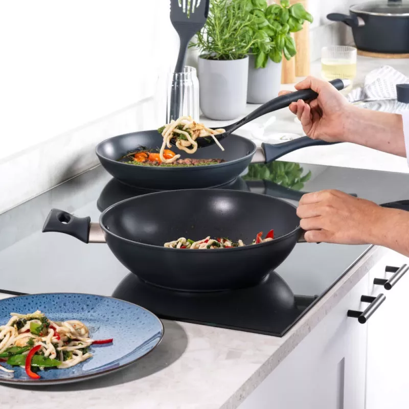 Wok keptuvė Salter BW12267EU7 28 cm, nelipni danga, tinka indukcijai