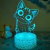 Stalinė dekoratyvinė LED lempa MANTA SNL119RGB RGB 3D gyvūno formos šviestuvas interjero apšvietimui