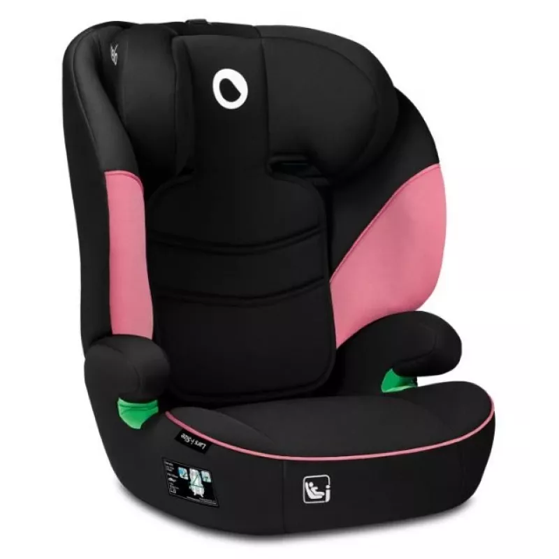 Automobilinė kėdutė Lionelo Lars I-Size 2/3 grupė 100–150 cm, 15–36 kg, Rožinė
