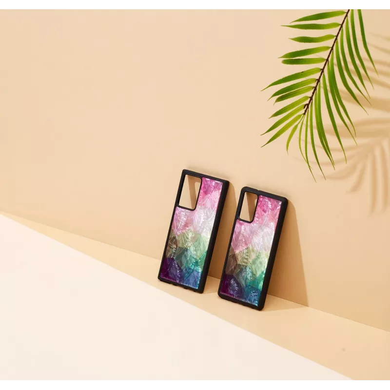Apsauginis dėklas iKins Samsung Galaxy Note 20 Ultra – vandens gėlių raštas, juodas