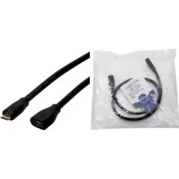 Logilink USB ilginimo laidas - Micro-USB B (kištukas) į Micro-USB B (lizdas) - USB 2.0 - 5 m - Juoda (CU0125)