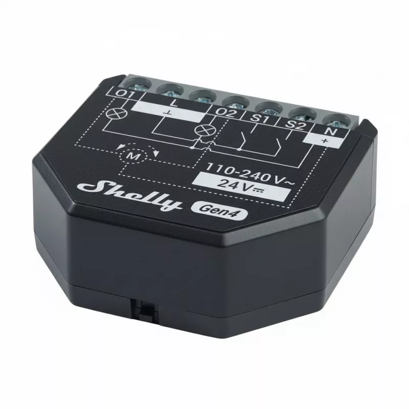 2 vnt. komplektas Shelly 2PM Gen4 Zigbee/Matter valdiklių