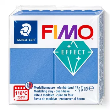 Modelino molis FIMO effect mėlynas metalikas – FIMO 8010-31, minkštas polimerinis molis modeliavimui ir dekoratyviniams projektams