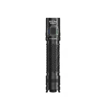 Rankinis žibintuvėlis Nitecore MH12 Pro Black LED 3300 lm įkraunamas per USB 5300 mAh, aliuminis, 138,5 mm, 81,5 g, atsparus vandeniui 2 m