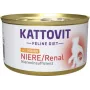 Šlapias kačių ėdalas KATTOVIT Niere/Renal Chicken 185 g – veterinarinė inkstų dieta suaugusioms katėms