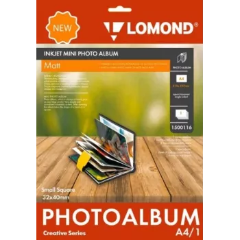 Fotoalbumas Lomond Mini Album 1500116 Mažas kvadratinis matiniai puslapiai 32×40 mm