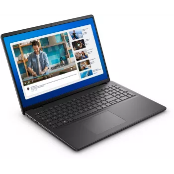 Dell 16 DC16250 anglies juodos spalvos nešiojamas kompiuteris, 16 colių, Full HD+, Intel Core 5 120U, 16 GB DDR5, 512 GB SSD