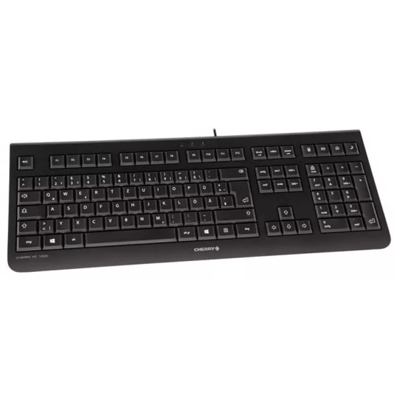 CHERRY KC 1000 klaviatūra Home USB Swiss Black