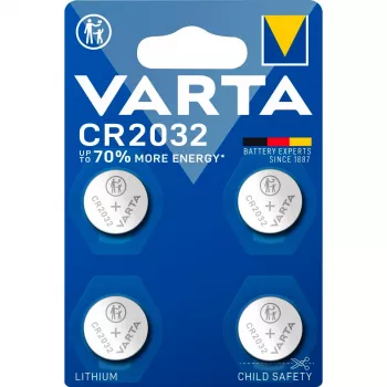 Varta 06032 101 404 - Baterija vienkartinė - CR2032 - ličio - 3 V - 4 vnt. - 230 mAh