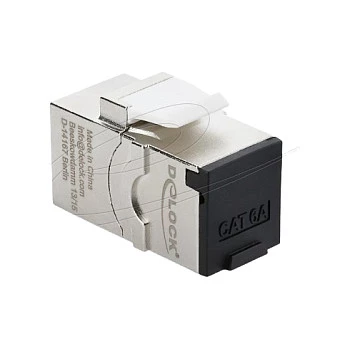 DELOCK RJ45 Cat.6A keystone modulis su apsauginiu dangteliu, mėlynas