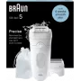 Epiliatorius BRAUN Silk Epil 5 5-060 — laidinis epiliatorius su 28 pincetais ir masažo sistema