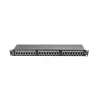 Pataisos skydelis 1U LANBERG PPS6-1024-B, 24 prievadų Cat6, metalinis, juodas, 442×114.5×44,5 mm
