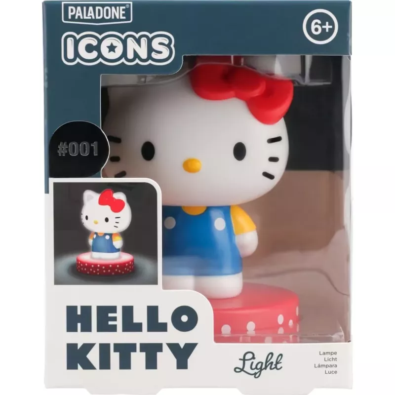 Stalinė lempa Paladone Hello Kitty Icon Light PP14445HK – dekoratyvinė LED ikonų lempa, kompaktiška naktinė šviesa