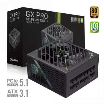 Gamemax maitinimo blokas, 80 PLUS Gold | GX PRO 1050G | 1050 W | Pilnai modulinis
