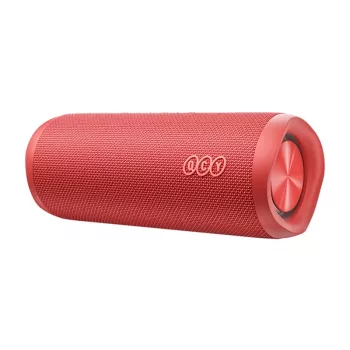 Belaidis nešiojamas garsiakalbis QCY SP7 raudonas – Bluetooth 5.0, kompaktiškas dizainas