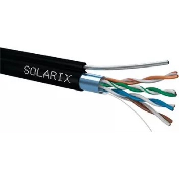 Tinklo kabelis Solarix SXKD-5E-FTP-PE-SAM RJ45 CAT5E 305 m juodas
