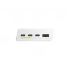Green Cell PowerPlay20s 20000mAh 22.5W balta nešiojama baterija 3x USB-C PD QC 3.0