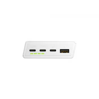 Green Cell PowerPlay20s 20000mAh 22.5W balta nešiojama baterija 3x USB-C PD QC 3.0