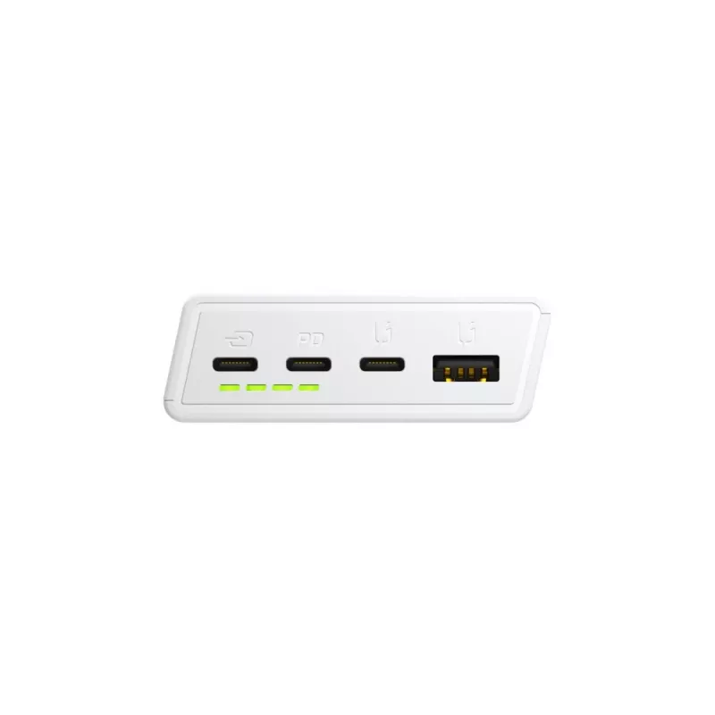 Green Cell PowerPlay20s 20000mAh 22.5W balta nešiojama baterija 3x USB-C PD QC 3.0