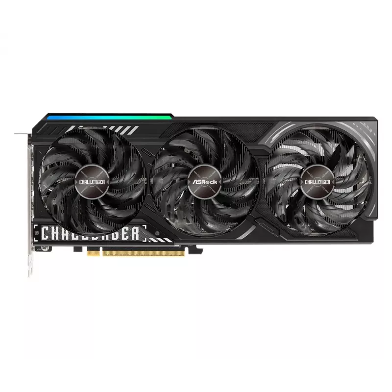 Vaizdo plokštė ASRock Challenger Radeon RX 9070 XT — 16 GB GDDR6, 256 bit, PCIe 5.0, 3 ventiliatorių aktyvus aušinimas