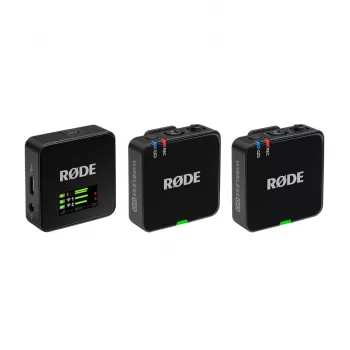 Rode Wireless GO III 3 kartos kompaktiška belaidė mikrofono sistema, juoda