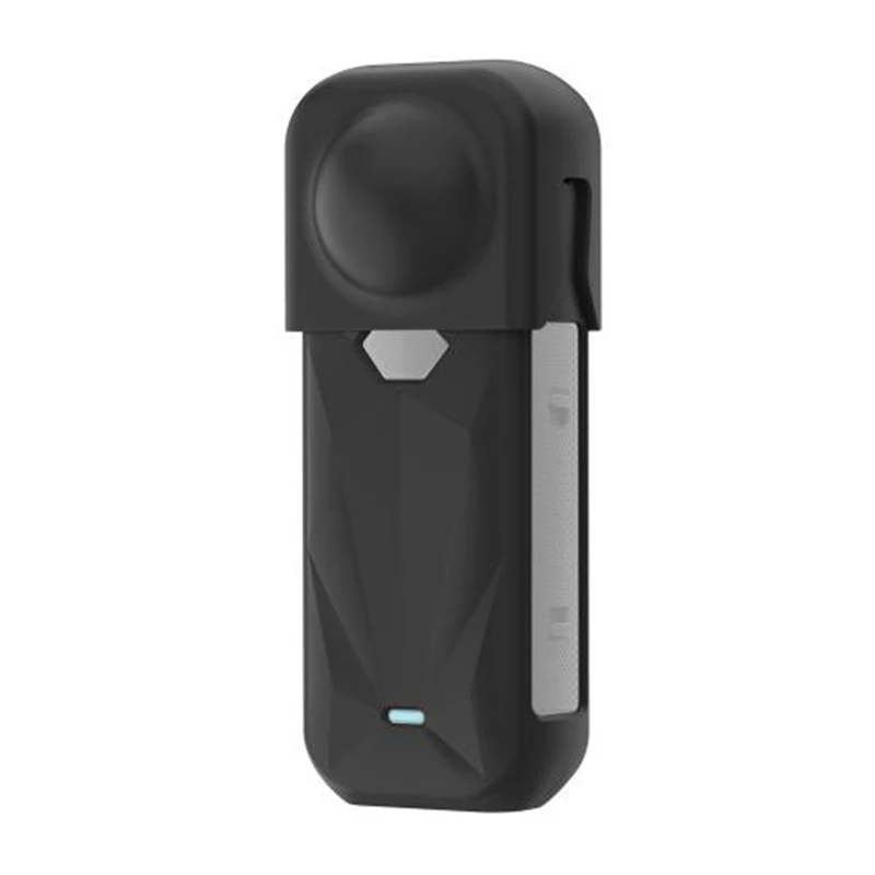 PULUZ silikoninis apsauginis dėklas su objektyvo dangteliu, skirtas Insta360 X5 (juodas)