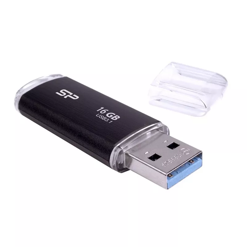 SILICON POWER Blaze B02 USB atmintukas 16 GB USB Type-A 3.2 Gen 1 (SP016GBUF3B02V1K) Juoda