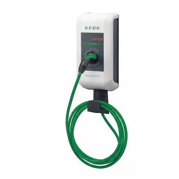 KEBA KC-P30-EC240422-L0R-GE c-series EN Type2 6m kabelis 22kW-RFID-ME - GREEN EDIT