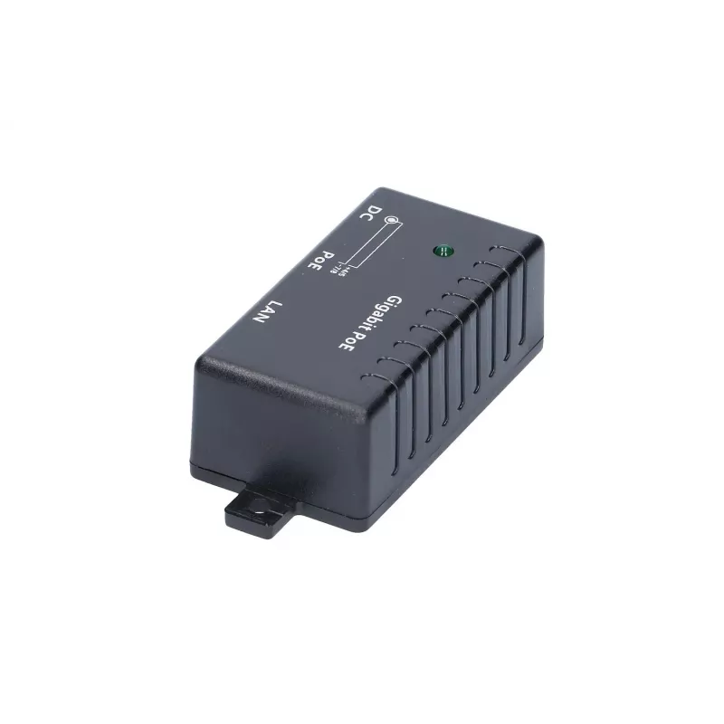Gigabitinis PoE injektorius Extralink 1 prievadas, 1x 1000 Mb/s RJ45, kubas